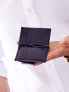 Фото #5 товара Мужской кошелек с зажимом для денег кожаный  синий горизонтальный без застежки Portfel-CE-PR-N569-GV.84-niebieski Factory Price
