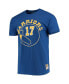 Фото #3 товара Men's Chris Mullin Royal Golden State Warriors Hardwood Classics Name and Number Team T-shirt
