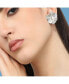 ფოტო #3 პროდუქტის Women's Silver Metallic Stud Earrings