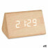 Фото #1 товара Настольные цифровые часы Коричневый PVC Деревянный MDF 11,7 x 7,5 x 8 cm (12 штук)
