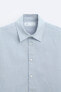 Textured chambray shirt