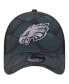 Men's Black Philadelphia Eagles Agave Trucker 9FORTY Adjustable Hat