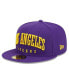 Фото #3 товара Men's Purple Los Angeles Lakers Big Arch Text 59FIFTY Fitted Hat
