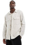 Фото #1 товара Selected Homme linen mix overshirt in beige