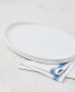 Фото #2 товара Aaden Matte Stackable Oval Serve Platter, Created for Macy's