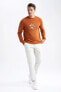 Modern Fit Bisiklet Yaka Premium Sweatshirt