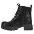 Corkys Mood Rhinestone Lace Up Combat Womens Size 6 M Casual Boots 80-0147-991