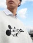 Фото #5 товара ASOS DESIGN Disney unisex extreme oversized scuba sweatshirt with Mickey Mouse & Pluto print in grey marl