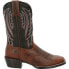 Фото #1 товара Мужские ботинки Durango Westward Square Toe Cowboy черного и коричневого цвета DDB0351