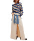 ფოტო #5 პროდუქტის Women's Into The Blue Striped Sweater