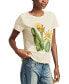 Фото #3 товара Women's Cotton Watercolor Cactus Classic T-Shirt