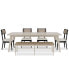 Фото #2 товара Laguna 6pc Dining Set (Table + 4 Cane Back Chairs + Bench)