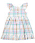 Baby Plaid Flutter Babydoll Dress 3M