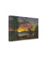 Albert Bierstadt Twilight, Lake Tahoe, 1870s Canvas Art - 27" x 33.5"