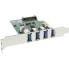 Фото #1 товара InLine USB 3.0 4 Port Host Controller PCIe incl LP Bracket and 4 Pin Aux. Power