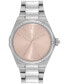 Women's Sports Luxe Hexa Silver-Tone Stainless Steel Watch 33mm