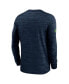 ფოტო #3 პროდუქტის Men's College Navy Seattle Seahawks 2024 Sideline Velocity Performance Long Sleeve T-Shirt