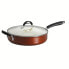 Style Ceramica Metallic Copper 11 in Covered Deep Skillet