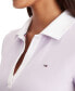 Women's Contrast-Collar Short-Sleeve Top Lavender Flower, L - фото #4