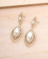 ფოტო #3 პროდუქტის Timeless Crystal Dangle Earrings in 18K Gold Plating