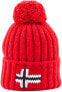 Фото #2 товара Napapijri NP0A4EMB SEMIURY 3 Hat with Reverse and Pom Pom Item Made in Italy