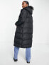 Фото #2 товара Threadbare Petite Onyx 2 in 1 longline gilet and puffer coat in black