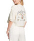 ფოტო #2 პროდუქტის Women's Flower Market Embellished Cropped T-Shirt