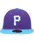 Men's Purple Pittsburgh Pirates Vice 59FIFTY Fitted Hat 7 3/8 - фото #3