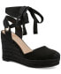 ფოტო #1 პროდუქტის Women's Maisie Lace-Up Espadrille Wedge Sandals, Created for Macy's