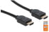 Manhattan HDMI Cable with Ethernet - 4K@60Hz (Premium High Speed) - 1m - Male to Male - Black - Equivalent to HDMM1MP - Ultra HD 4k x 2k - Fully Shielded - Gold Plated Contacts - Lifetime Warranty - Polybag - 1 m - HDMI Type A (Standard) - HDMI Type A (Standard) -