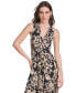 Фото #5 товара Women's Printed V-Neck Sleeveless Maxi Dress