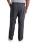 Men's Big & Tall Premium No Iron Khaki Classic Fit Flat Front Hidden Expandable Waistband Pants