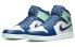 Air Jordan 1 Mid Blue Mint 554724-413 Sneakers