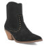Фото #2 товара Dingo Miss Priss Cut Outs Studded Pointed Toe Booties Womens Black Casual Boots