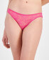 Фото #4 товара Women's Embellished Lace Bikini Underwear, Created for Macy's