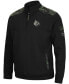 Фото #2 товара Men's Black Louisville Cardinals OHT Military-Inspired Appreciation Commo Fleece Quarter-Zip Jacket