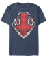 Фото #2 товара Marvel Men's Spider-Man Morphed Spidey Tech Badge Short Sleeve T-Shirt