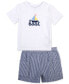 ფოტო #5 პროდუქტის Baby Boys Windbreaker, Boat T-Shirt and Shorts, 3 Piece Set