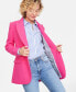 Women's Solid One-Button Boyfriend Blazer, Created for Macy's