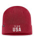 Фото #2 товара Men's Cardinal Team USA Flag Cuffed Knit Hat