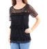 Фото #3 товара Топ Lucky Brand Black Lace Layered Size M