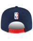 ფოტო #3 პროდუქტის Men's Navy Philadelphia 76ers 2023/24 City Edition Alternate 9FIFTY Snapback Adjustable Hat