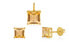 Фото #1 товара Charming citrine jewelry set (earrings, pendant)