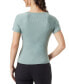 Women's Ruched Raglan-Sleeve Fashion Tee