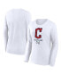 ფოტო #1 პროდუქტის Women's White Cleveland Guardians Long Sleeve T-shirt