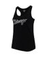 Women's Black Chicago White Sox Plus Size Swing for the Fences Racerback Tank Top
