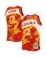 Фото #2 товара Men's Stacey Augmon Red Atlanta Hawks 1991-92 Hardwood Classics Marble Swingman Jersey