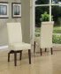 Фото #8 товара Easton Set of 2 Faux Leather Deluxe Parson Chairs