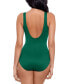 Фото #2 товара DD Cup Must Haves Oceanus Draped Allover-Slimming One-Piece Swimsuit