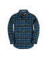 ფოტო #1 პროდუქტის Boys Organic Long Sleeve Flannel Button Down Shirt with Elbow Patches, Infant